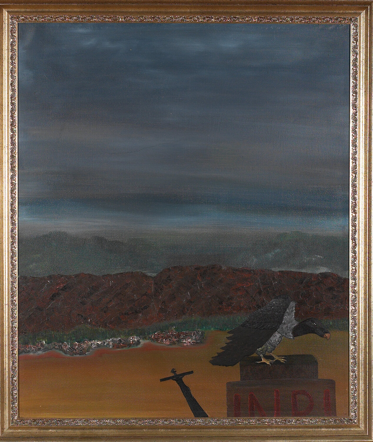 Bird Watching at Calvary Quinn Stilletto Fine Arts Originalgemälde zu verkaufen
