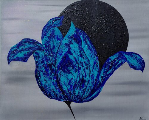 Tulipe de la nouvelle lune von Inge Corremans, Malerei kaufen auf Singulart