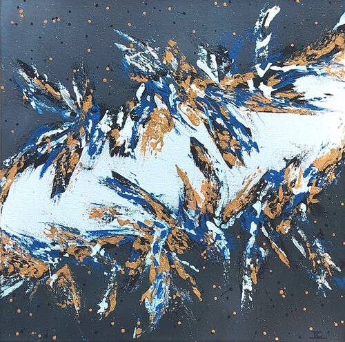 La Danse Des Hirondelles van Inge Corremans, Schilderij te koop op Singulart