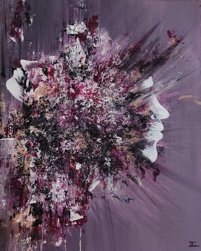 L'Homme aux Deux Visages de Inge Corremans, Pintura a la venta en Singulart