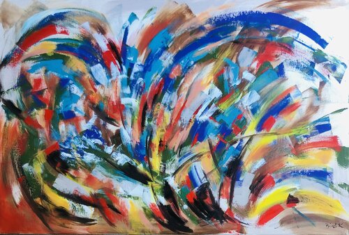 Labyrinth par Konrad Biro, Peinture en vente sur Singulart