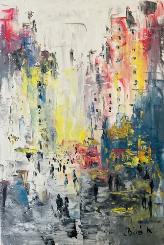 Misteryous city by Konrad Biro, 絵画 for Sale on Singulart