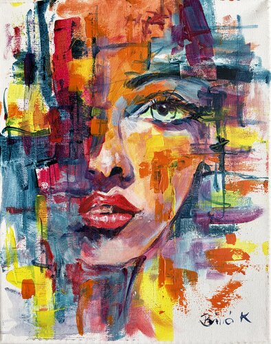 Fragments Of Her Light by Konrad Biro, Painting for Sale on Singulart