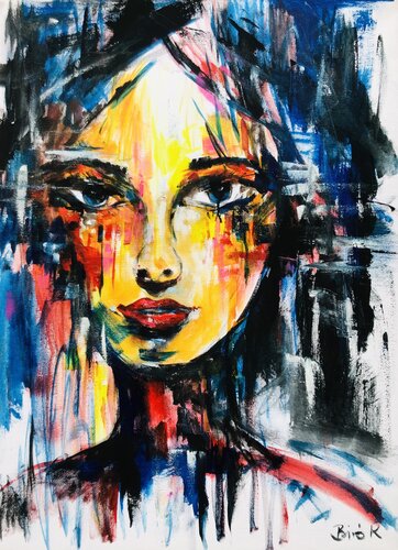 Burning Through The Silence par Konrad Biro, Peinture en vente sur Singulart