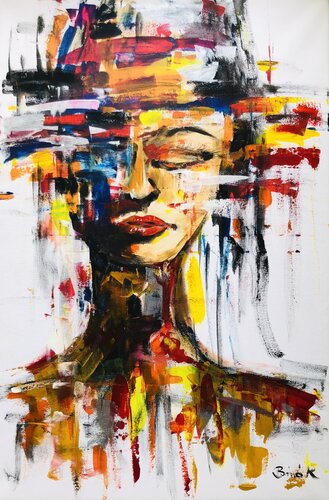 Between the Noise and the Quiet (Between Fire and Silence serie) von Konrad Biro, Malerei kaufen auf Singulart
