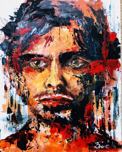 Steel And Shadow par Konrad Biro, Peinture en vente sur Singulart