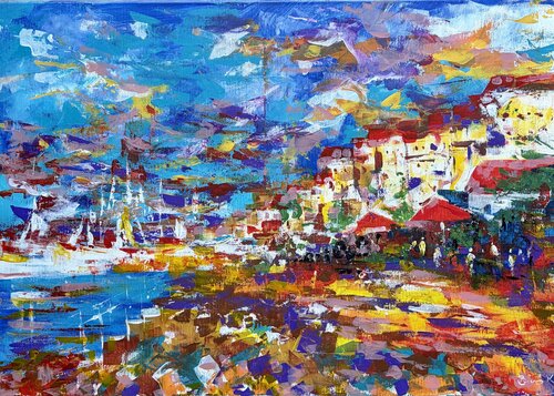 Sunset in Umag par Konrad Biro, Peinture en vente sur Singulart