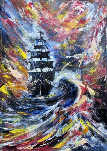 Flying Dutchman series by Konrad Biro, Painting for Sale on Singulart