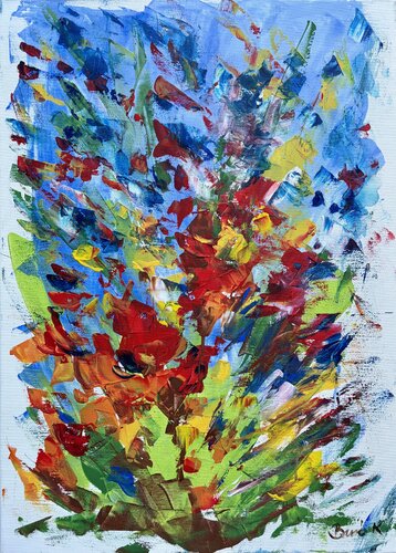 Wonderful Flowers by Konrad Biro, Painting for Sale on Singulart