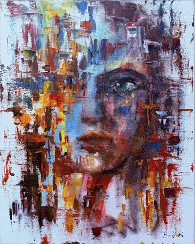 Green-Eyed by Konrad Biro, Painting for Sale on Singulart