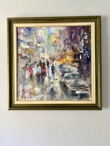 Foggy City by Konrad Biro, Painting for Sale on Singulart