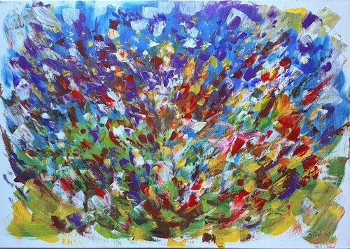 Magic Flowers by Konrad Biro, Painting for Sale on Singulart