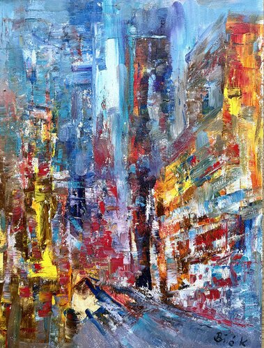The City par Konrad Biro, Peinture en vente sur Singulart