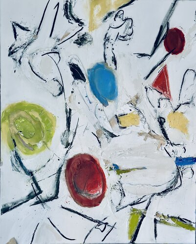 Falling Up the Broken Staircase van Willem Boronski, Schilderij te koop op Singulart