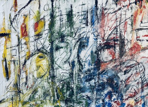 Climbers of the Broken Sky van Willem Boronski, Schilderij te koop op Singulart