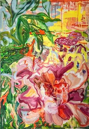Tropic smell of flower de LIUDMILA ANOSHENKOVA, Pintura a la venta en Singulart