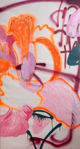 Orange and Pink Together van LIUDMILA ANOSHENKOVA, Schilderij te koop op Singulart