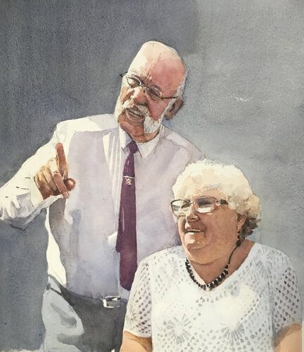 Alan and Sheila Powers von David Thomas, Werk auf Papier kaufen auf Singulart