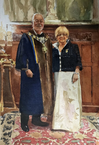 Archie and Miriam Smith von David Thomas, Werk auf Papier kaufen auf Singulart