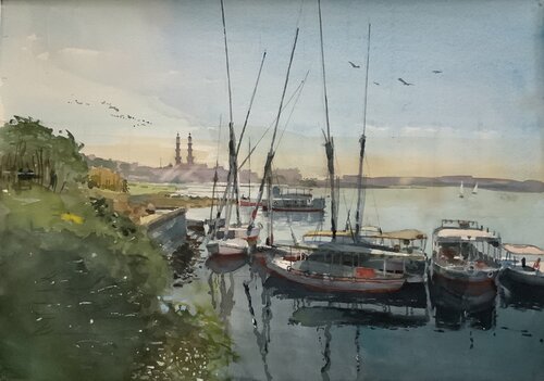 Aswan de David Thomas, Pintura a la venta en Singulart