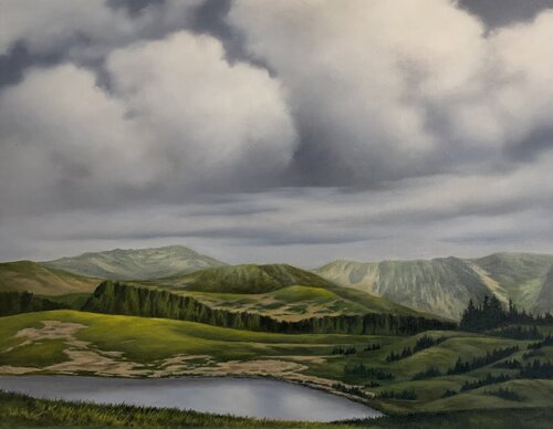 Rolling Hills von Amal (Moly) Rashed, Malerei kaufen auf Singulart