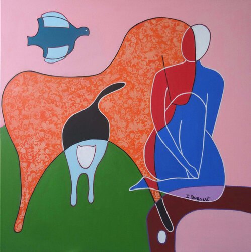 Reflection di Ingrid Bogaert, Pittura in vendita su Singulart