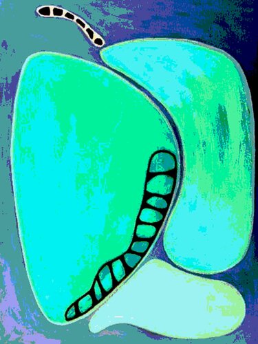A digital edition of one of my paintings on acryl glass di Ingrid Bogaert, Digitale in vendita su Singulart
