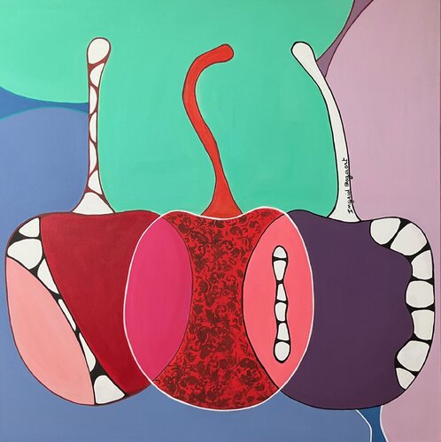 Cherries di Ingrid Bogaert, Pittura in vendita su Singulart