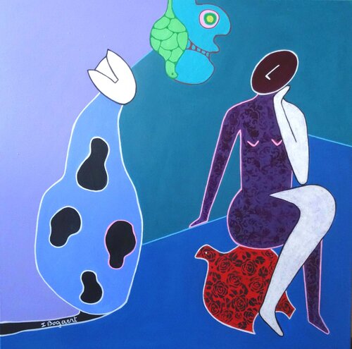 Contemplation von Ingrid Bogaert, Malerei kaufen auf Singulart