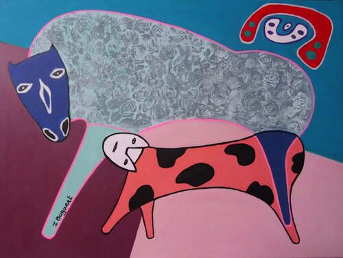 Friendship van Ingrid Bogaert, Schilderij te koop op Singulart