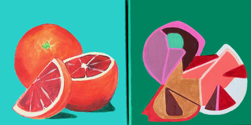 Oranges van Ingrid Bogaert, Schilderij te koop op Singulart