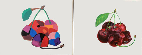 Cherries di Ingrid Bogaert, Pittura in vendita su Singulart
