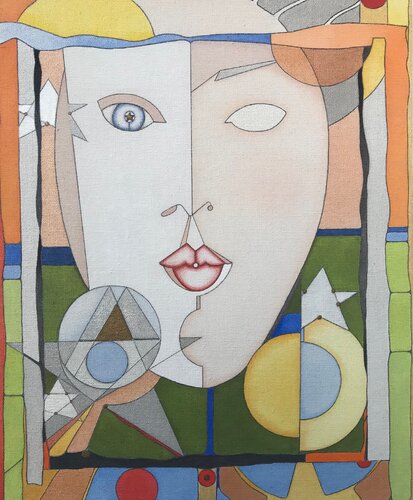 The Golden Truth: #4  Reflections of Our Destiny di Helena Poto, Pittura in vendita su Singulart