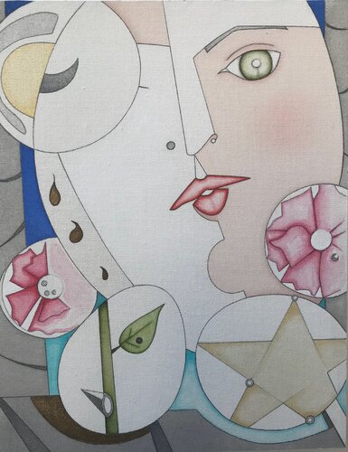 The Golden Truth: #6 In the Dreamland of Other Worlds de Helena Poto, Pintura a la venta en Singulart