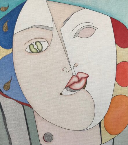 The Golden Truth: #9 The Sorrow of the Fall by Helena Poto, Painting for Sale on Singulart