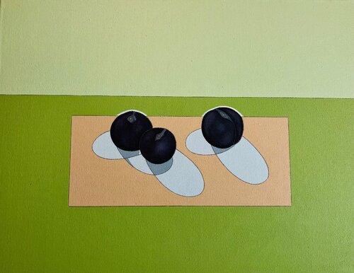 Fruitscape: Susina Neri van Helena Poto, Schilderij te koop op Singulart