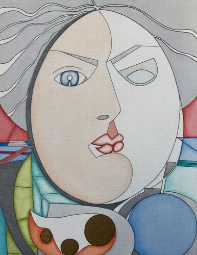 The Golden Truth #10 The Anger of the Fall van Helena Poto, Schilderij te koop op Singulart