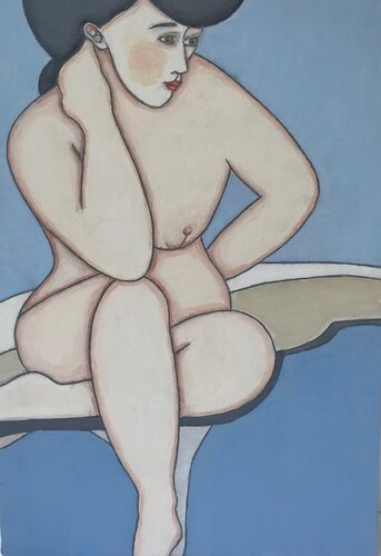 L'Heure Bleue van Helena Poto, Schilderij te koop op Singulart