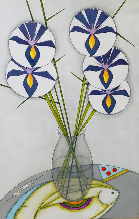 The Apostles: #3 Composition in Grays and Purple Helena Poto