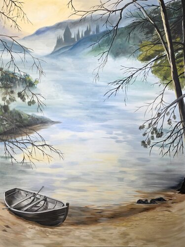 The Great Lake par Lisa Schulaner, Peinture en vente sur Singulart