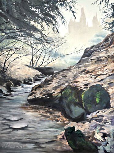 The Forbidden Forest by Lisa Schulaner, Painting for Sale on Singulart