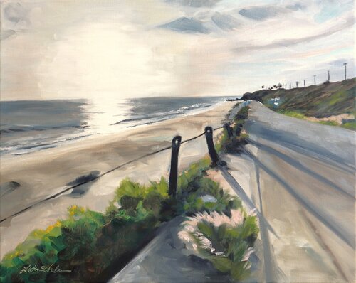 Leo Carillo State Beach by Lisa Schulaner, Painting for Sale on Singulart