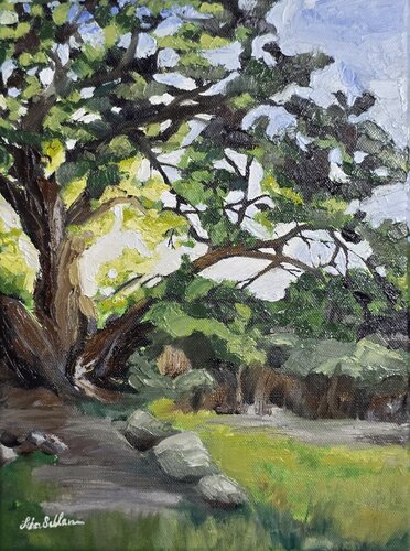 Backlit Tree 2 by Lisa Schulaner, Painting for Sale on Singulart