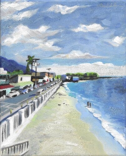 Remembering Lahaina Front Street di Lisa Schulaner, Pittura in vendita su Singulart