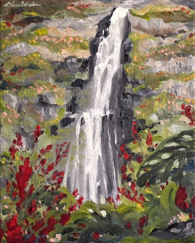 Akaka Falls by Lisa Schulaner, Painting for Sale on Singulart