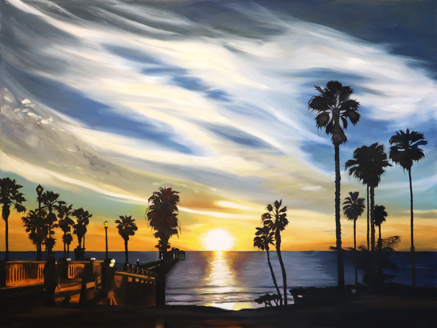 Sunset At The Pier Lisa Schulaner