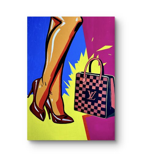 LV Popart Bag van Tom Krisper, Schilderij te koop op Singulart