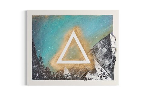 The triangle over the mountains van Tom Krisper, Schilderij te koop op Singulart