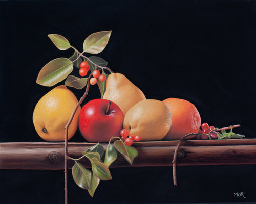 Fruit Arrangement von Dietrich Moravec, Malerei kaufen auf Singulart