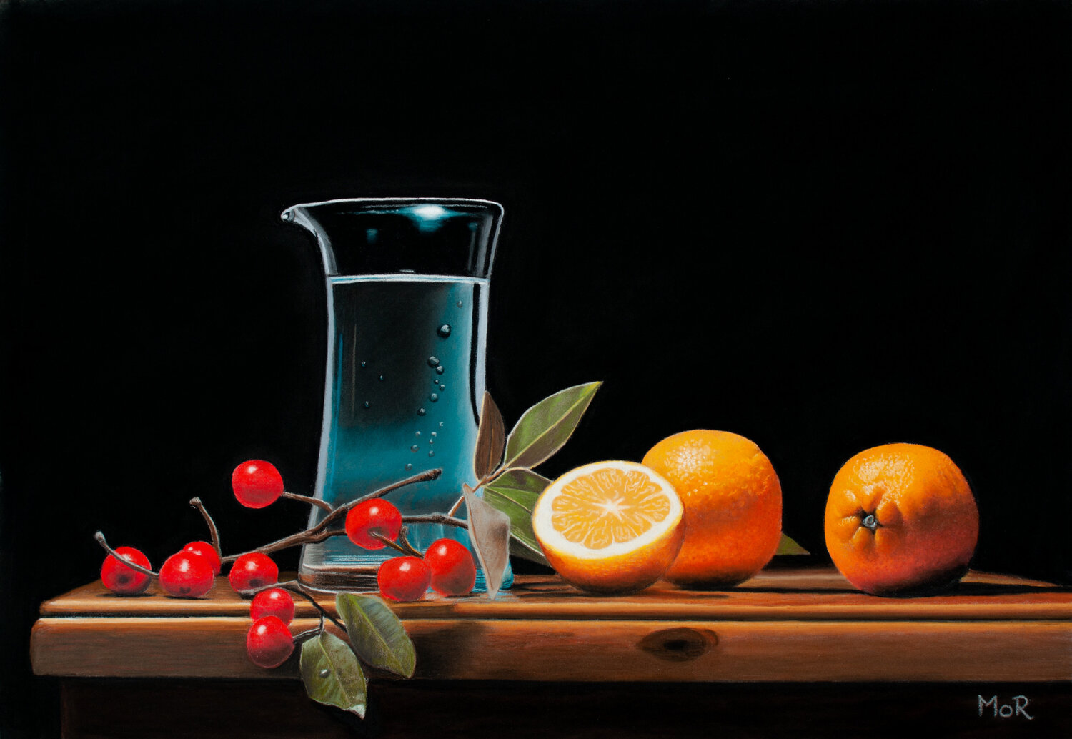 Beeren, Orangen und Wasserkrug Dietrich Moravec